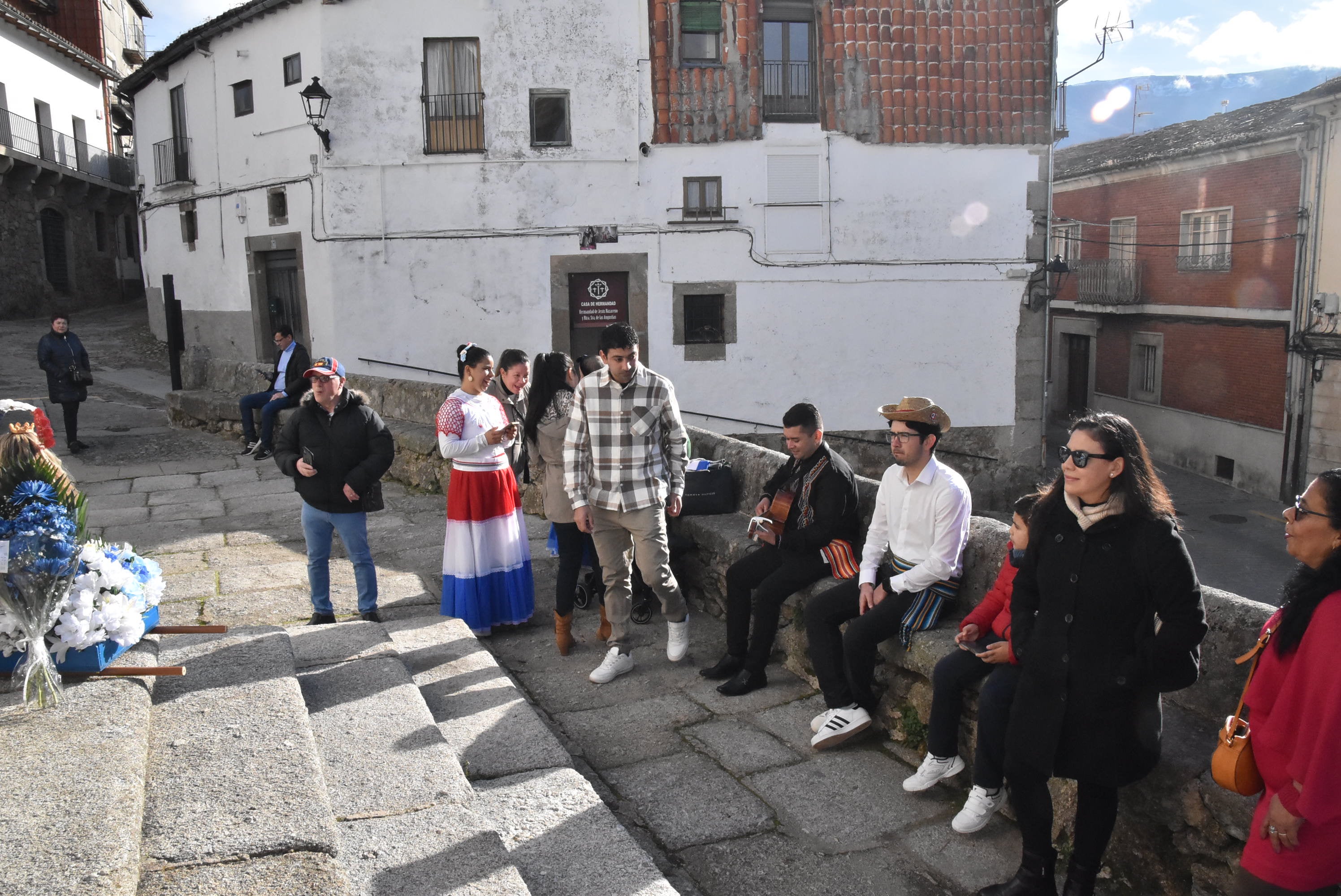 Procesión con la Virgen de Caacupé en Béjar