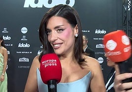 Dulceida, hablando para Europa Press antes de los Premios Ídolo.