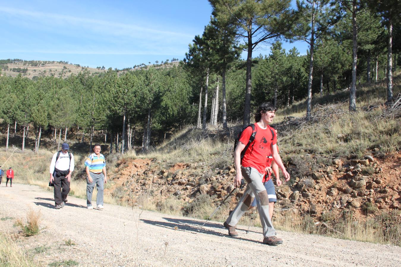 Arnedanos y visitantes participan en la marcha a Isasa