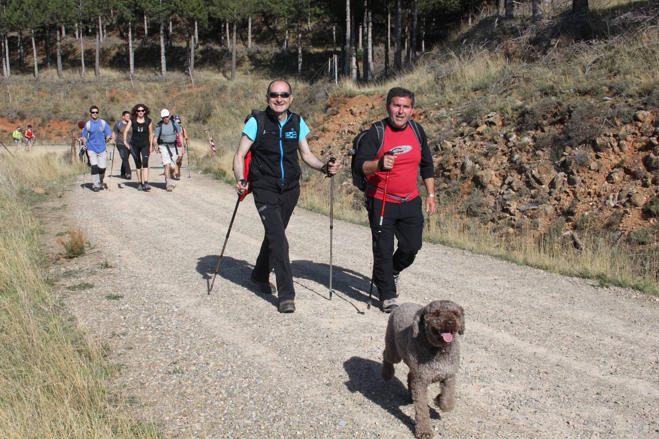 Arnedanos y visitantes participan en la marcha a Isasa