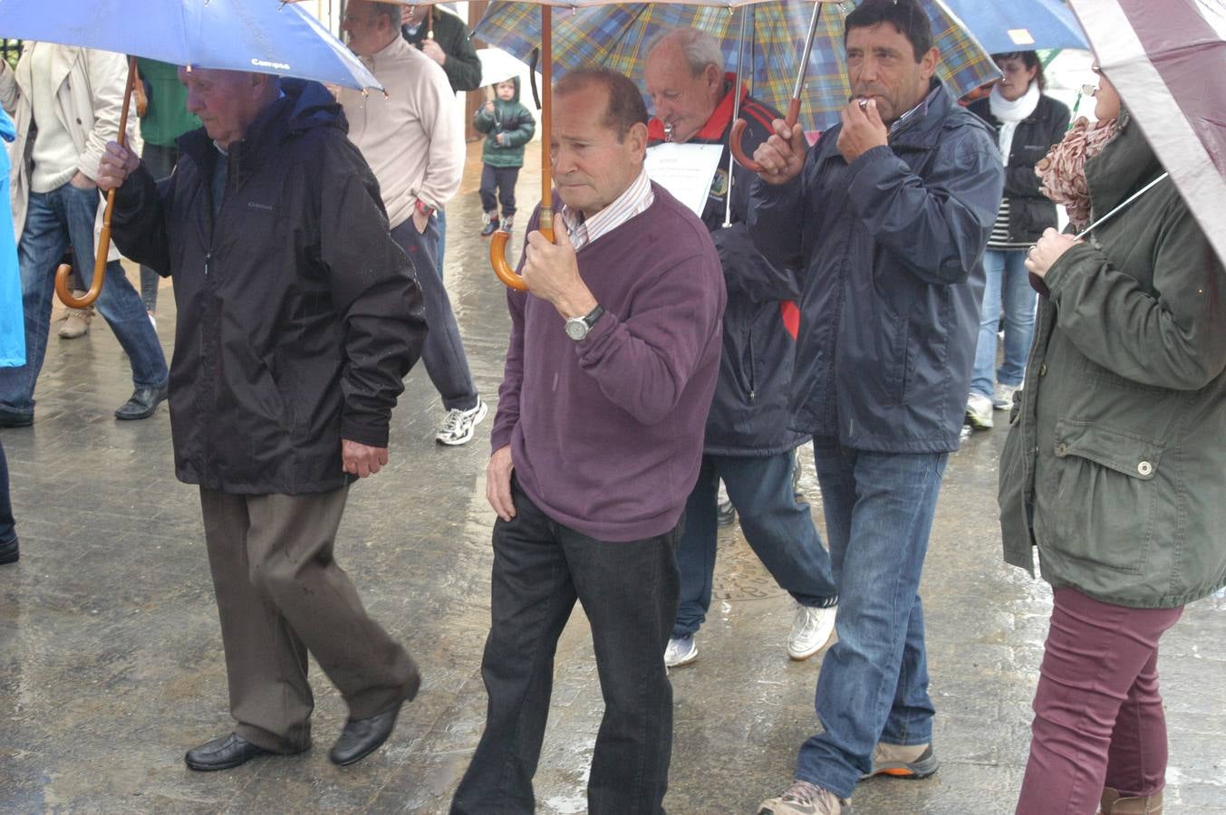 Manifestación de Ochánduri contra su alcalde