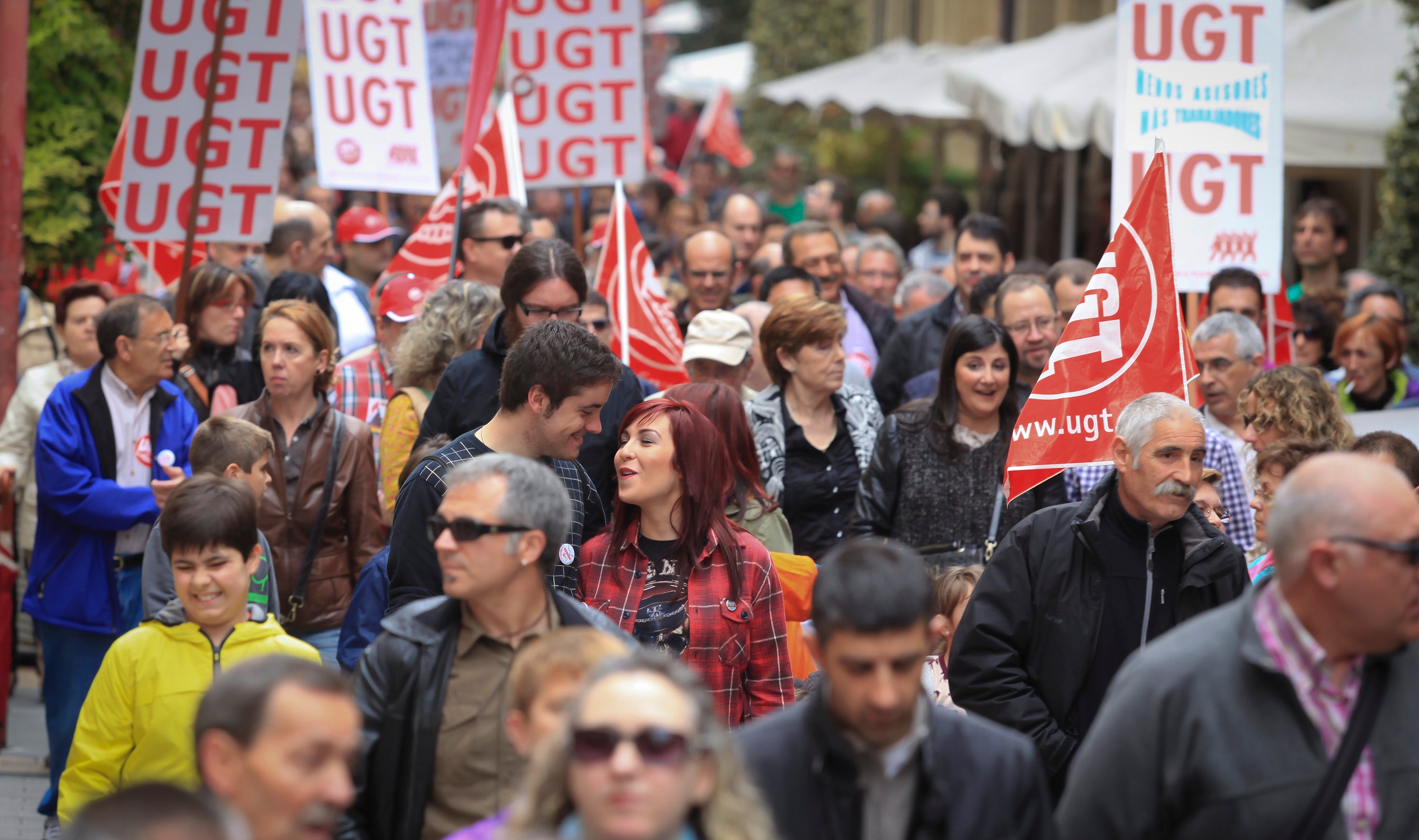 Manifestación en Logroño del Primero de Mayo