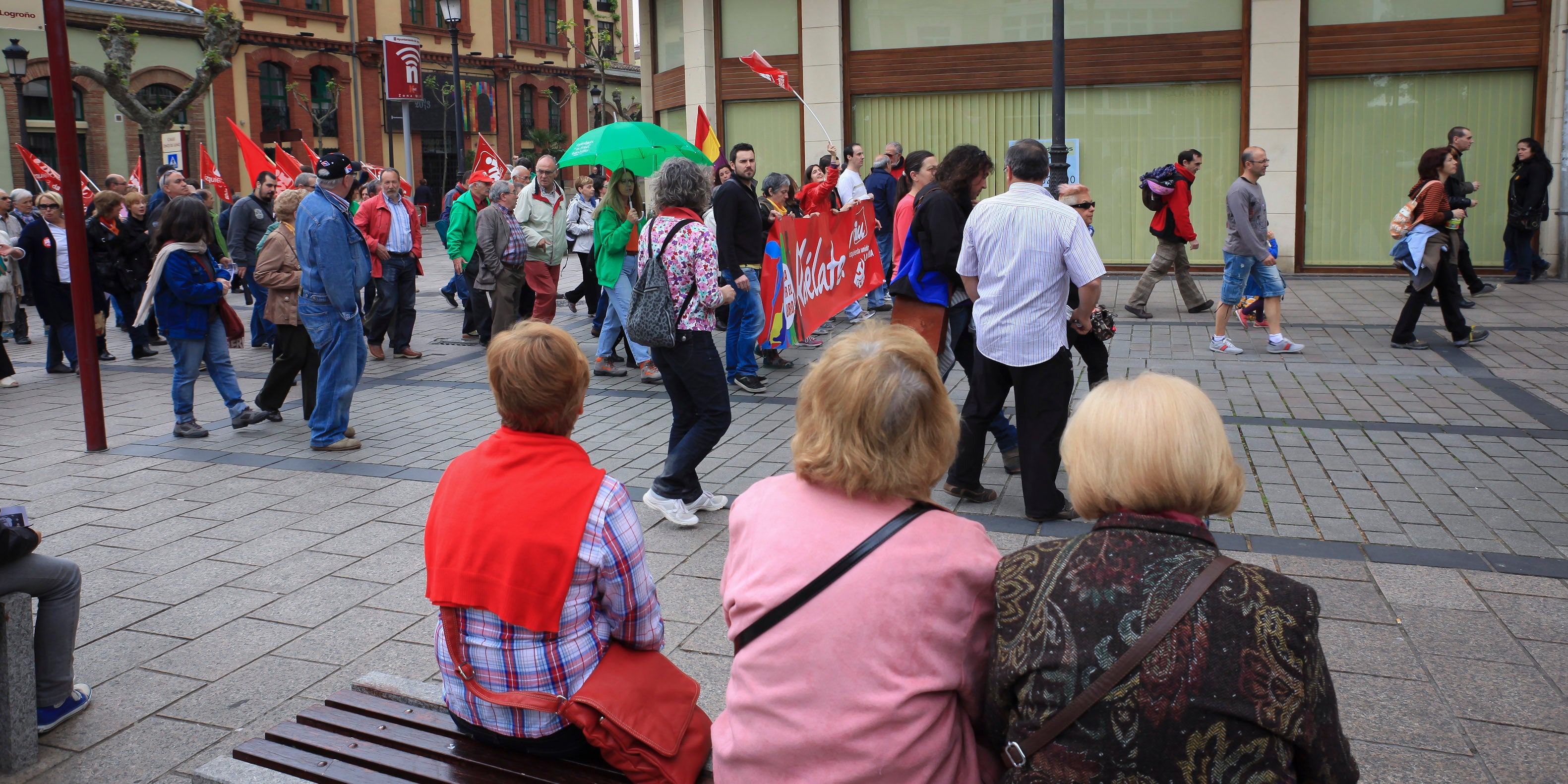 Manifestación en Logroño del Primero de Mayo