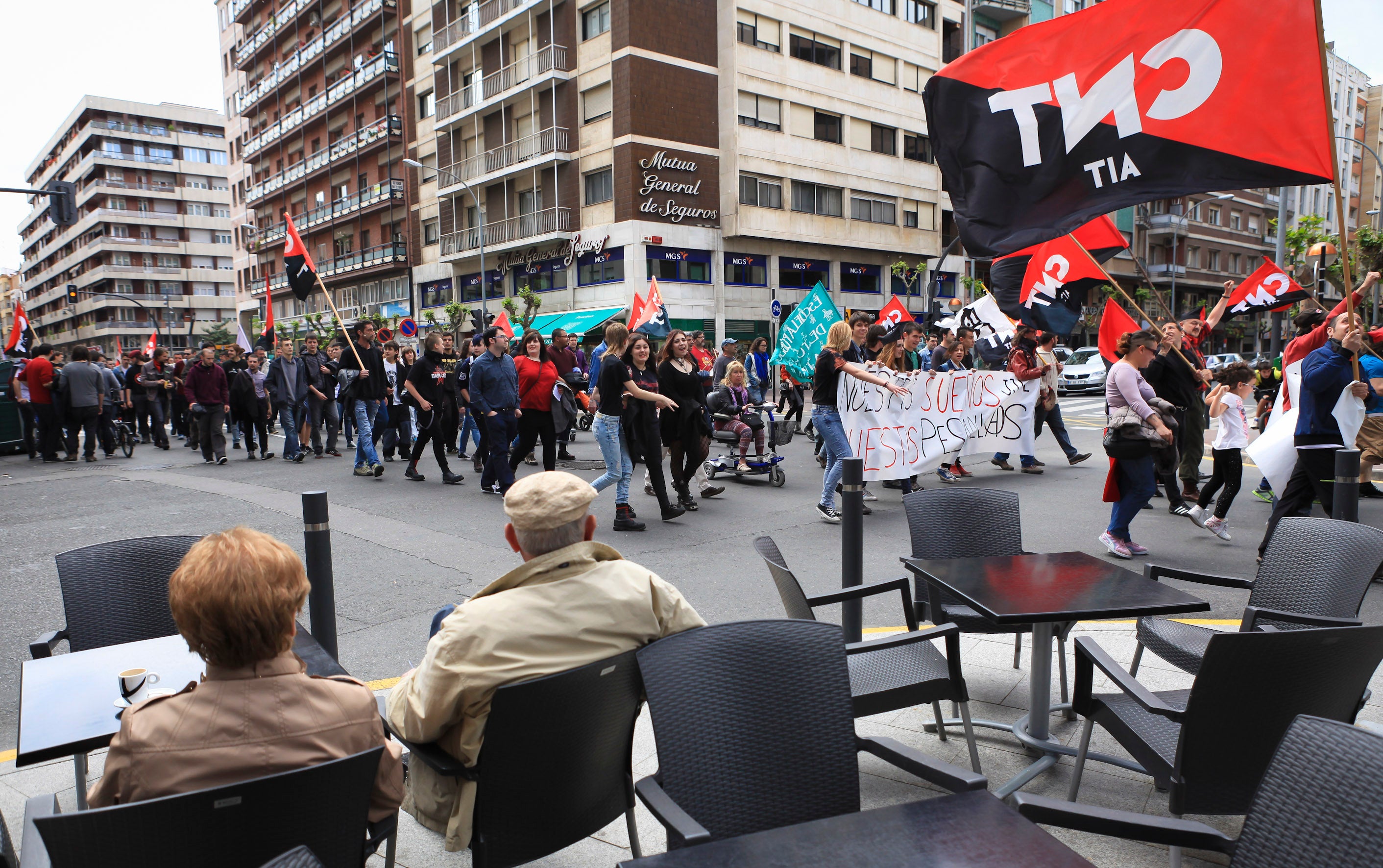 Manifestación en Logroño del Primero de Mayo