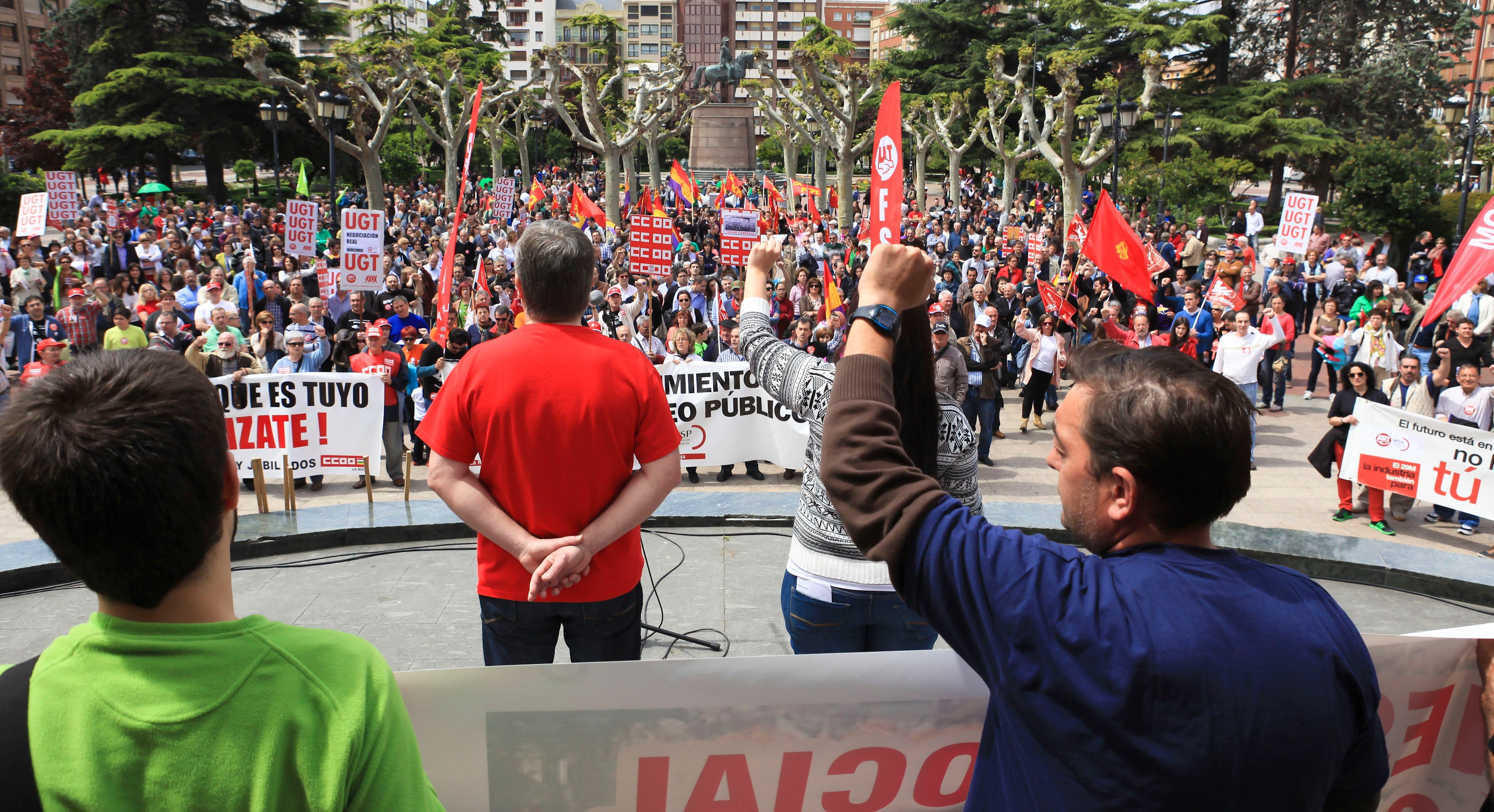 Manifestación en Logroño del Primero de Mayo