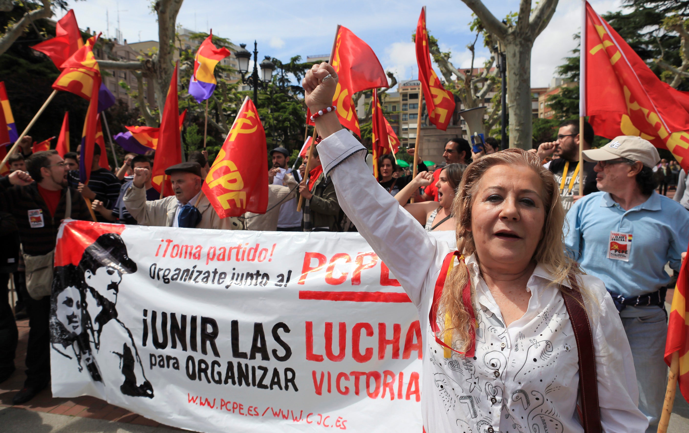 Manifestación en Logroño del Primero de Mayo