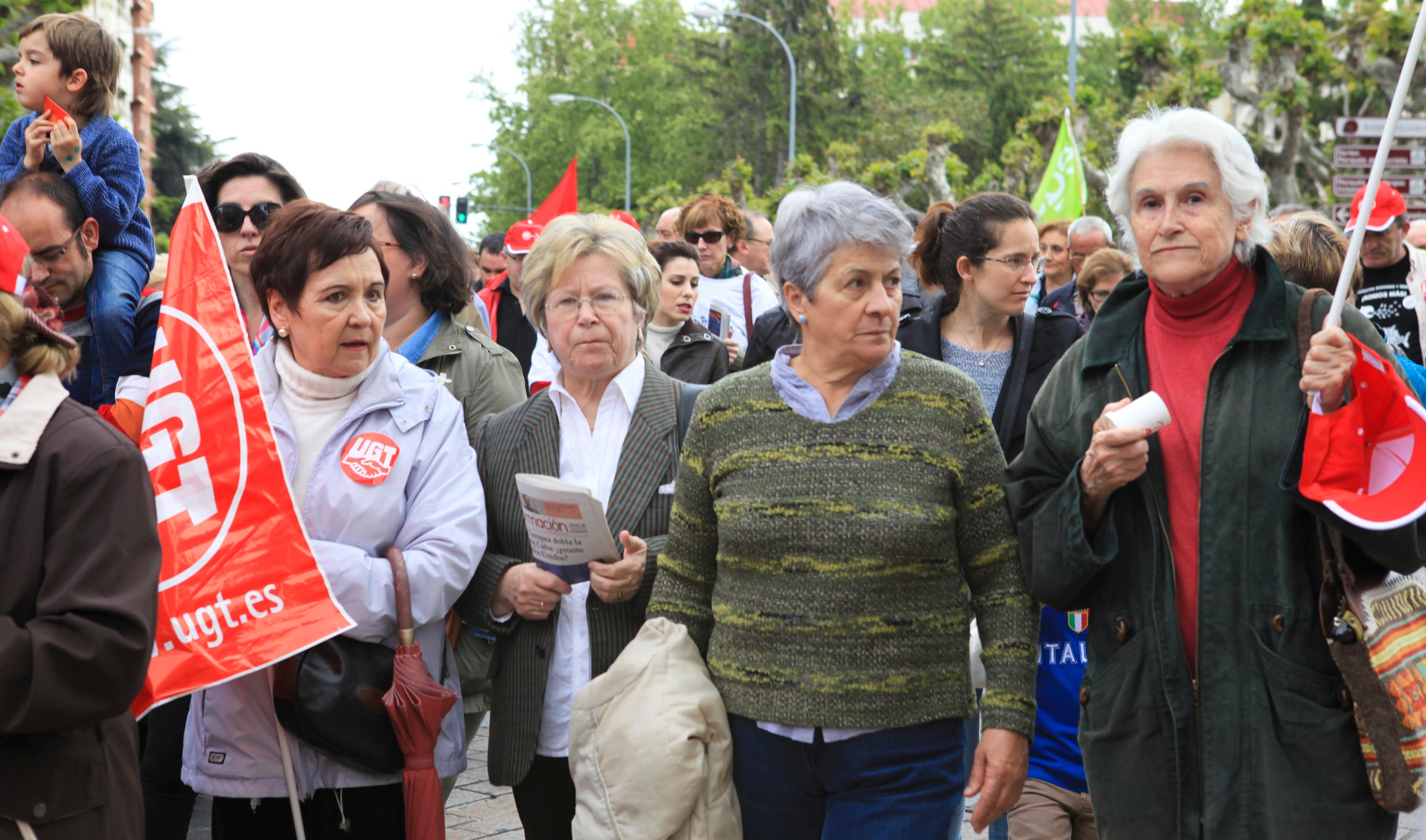 Manifestación en Logroño del Primero de Mayo