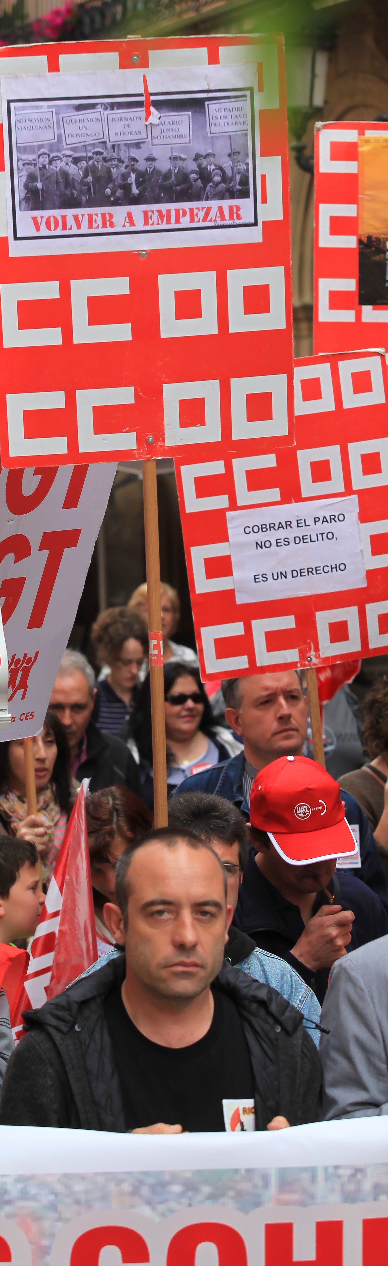 Manifestación en Logroño del Primero de Mayo