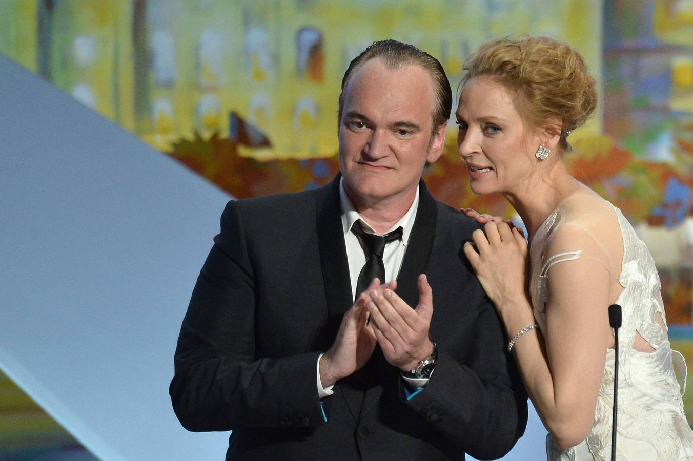 Quentin Tarantino Y Uma Thurman