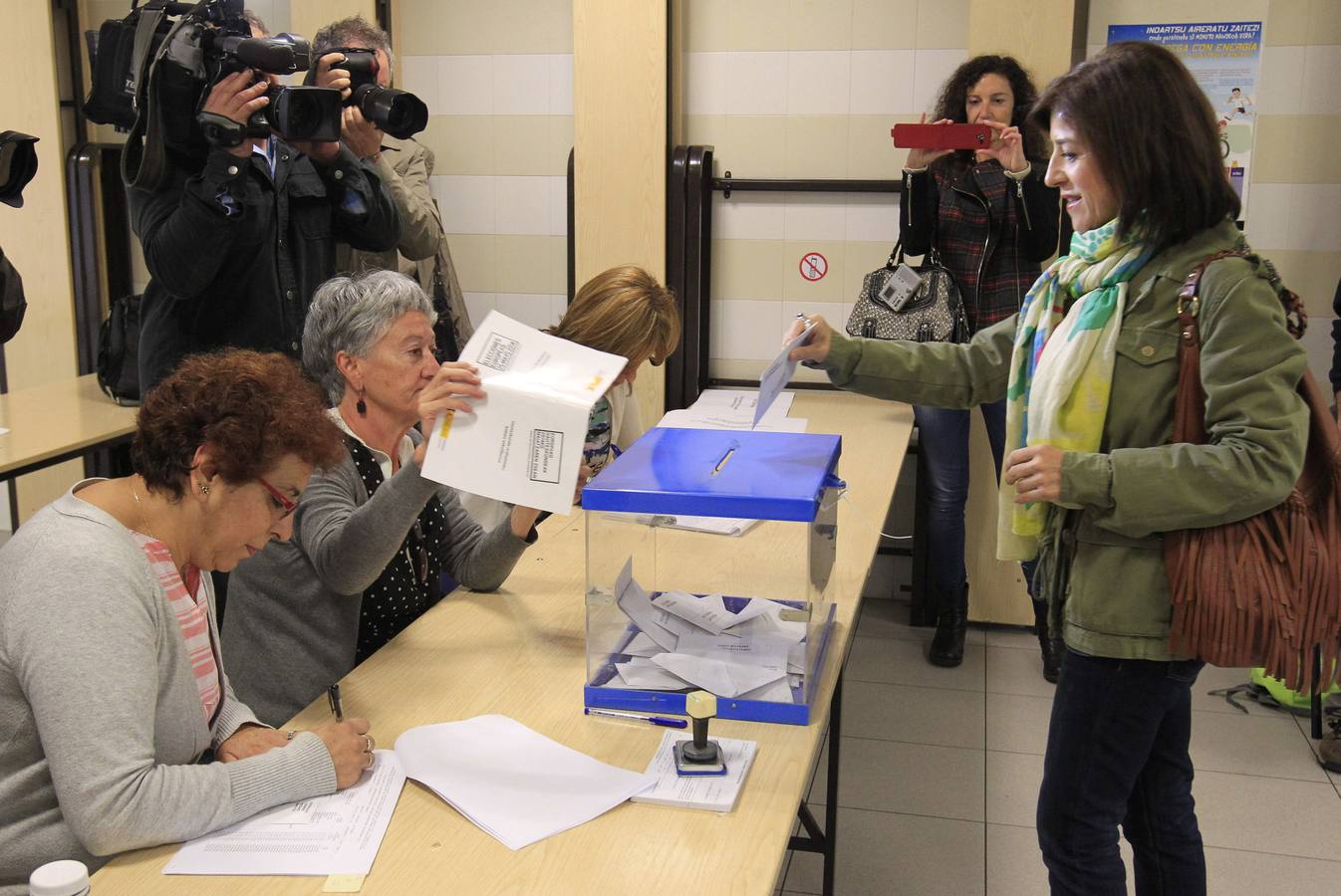 La candidata del PNV en las elecciones europeas , Izaskun Bilbao.