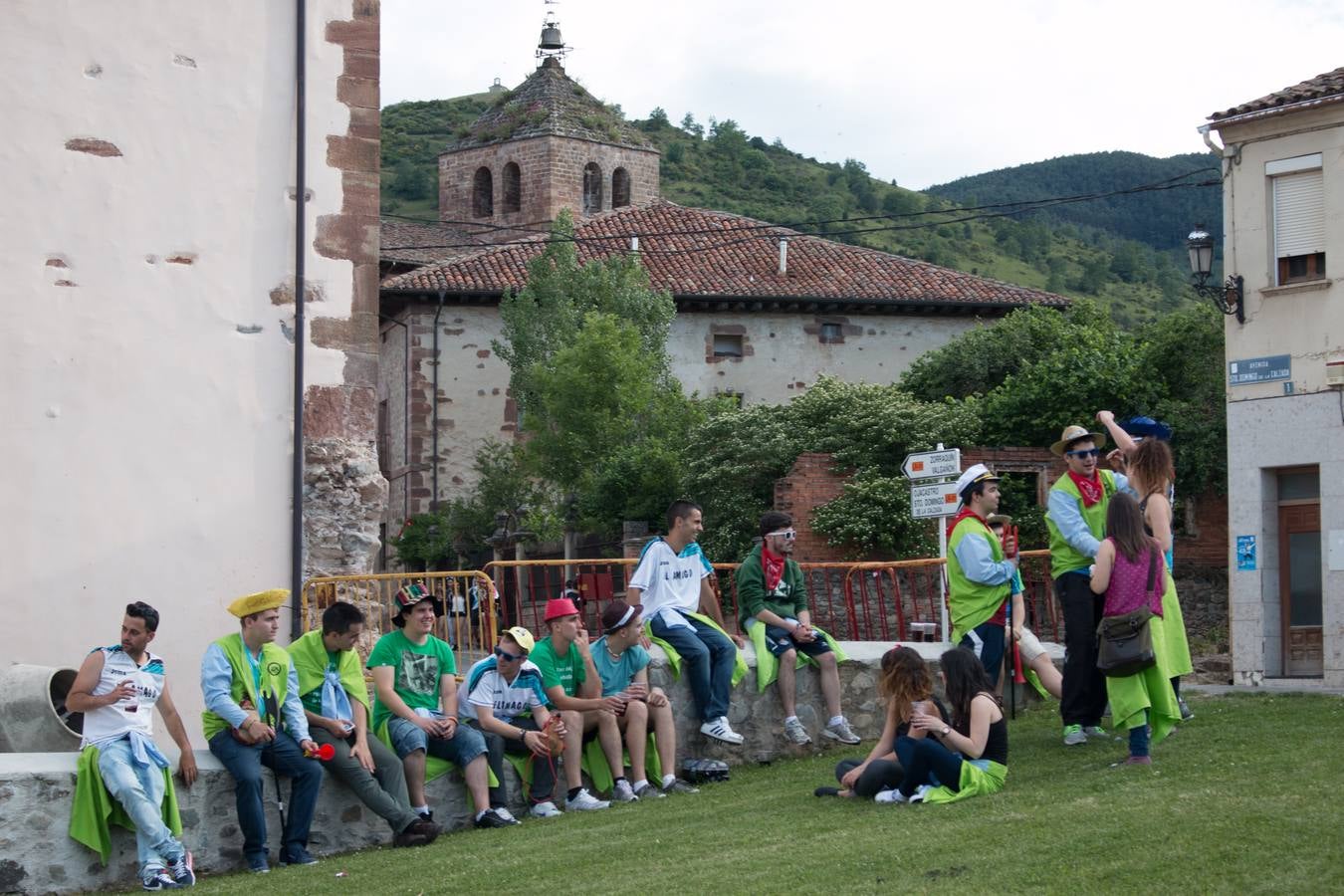 Primer día de las fiestas por Santa Bárbara en Ezcaray