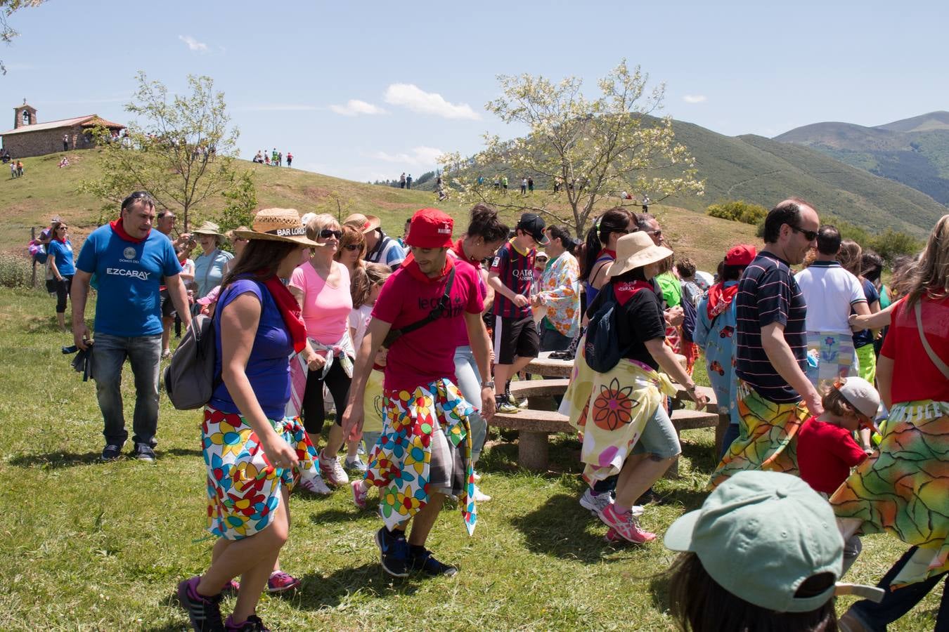 La romería a Santa Bárbara, en el día grande de las fiestas de Ezcaray