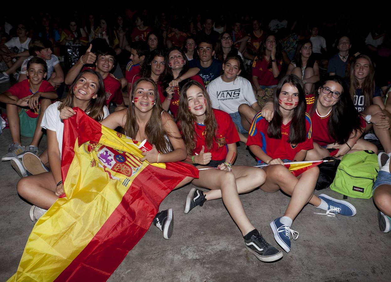 El partido España-Holanda se vio en el Palacio de los Deportes