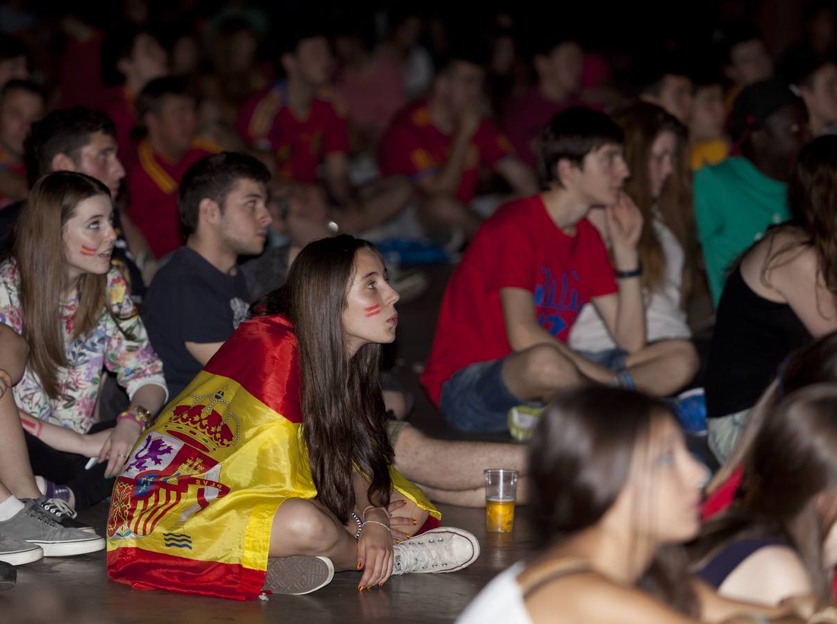 El partido España-Holanda se vio en el Palacio de los Deportes