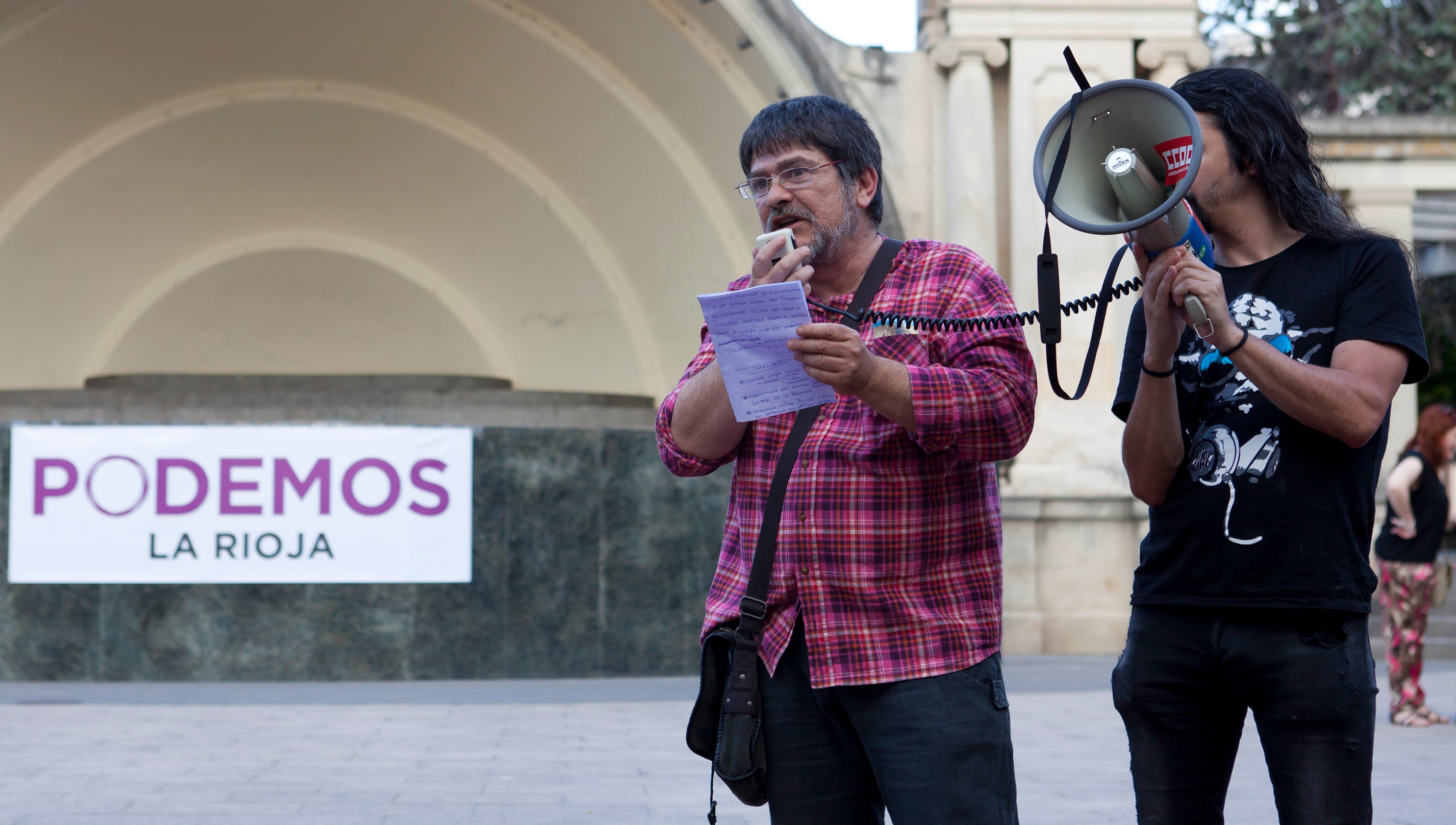 Podemos sale a la calle en Logroño