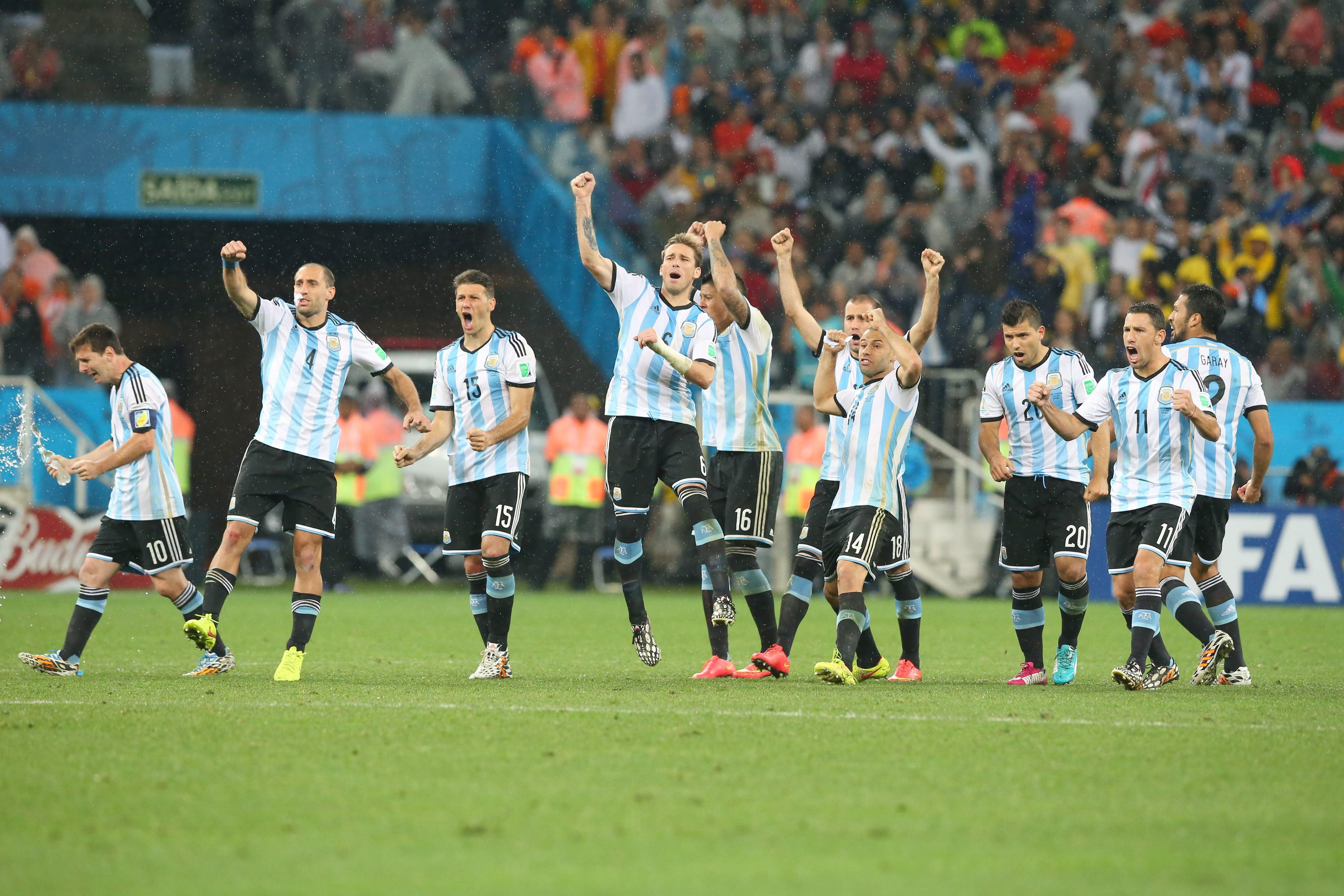 Argentina celebra el pase a la final.