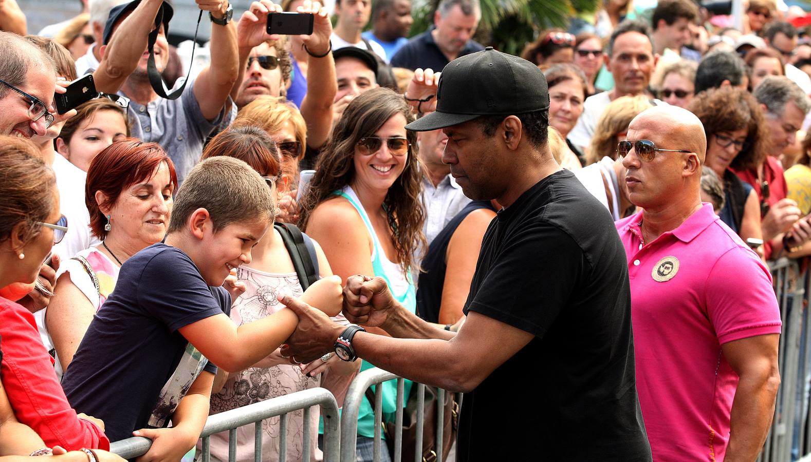 Denzel Washington derrocha simpatía en Donostia