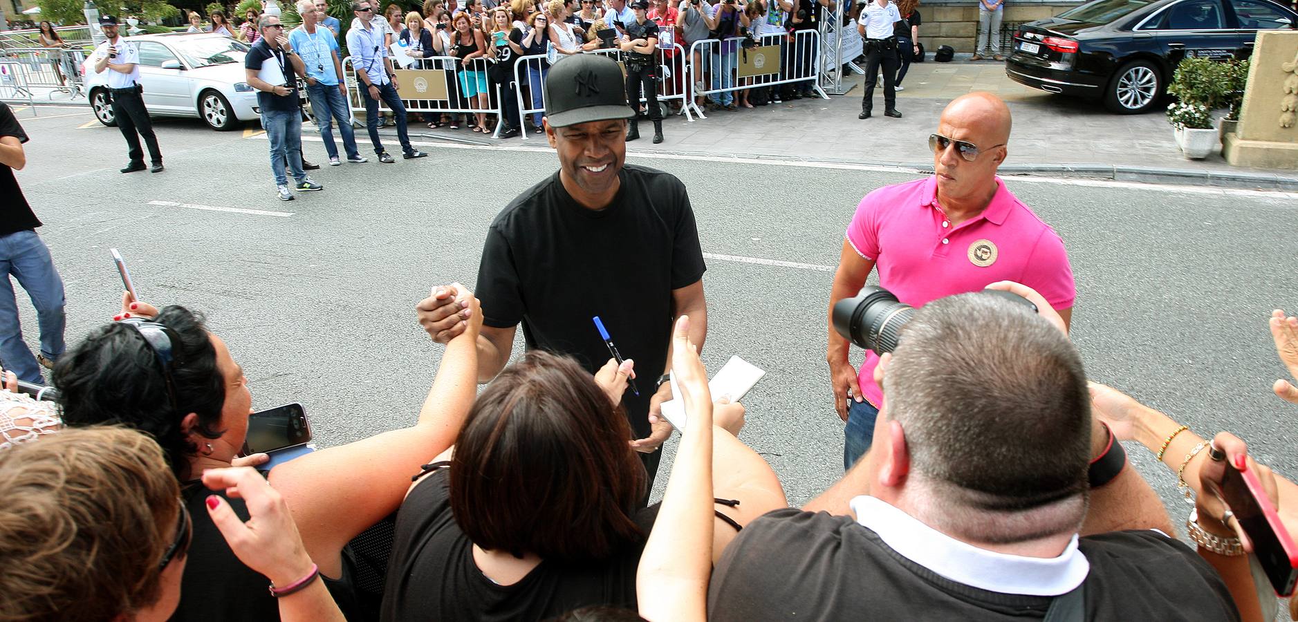 Denzel Washington derrocha simpatía en Donostia