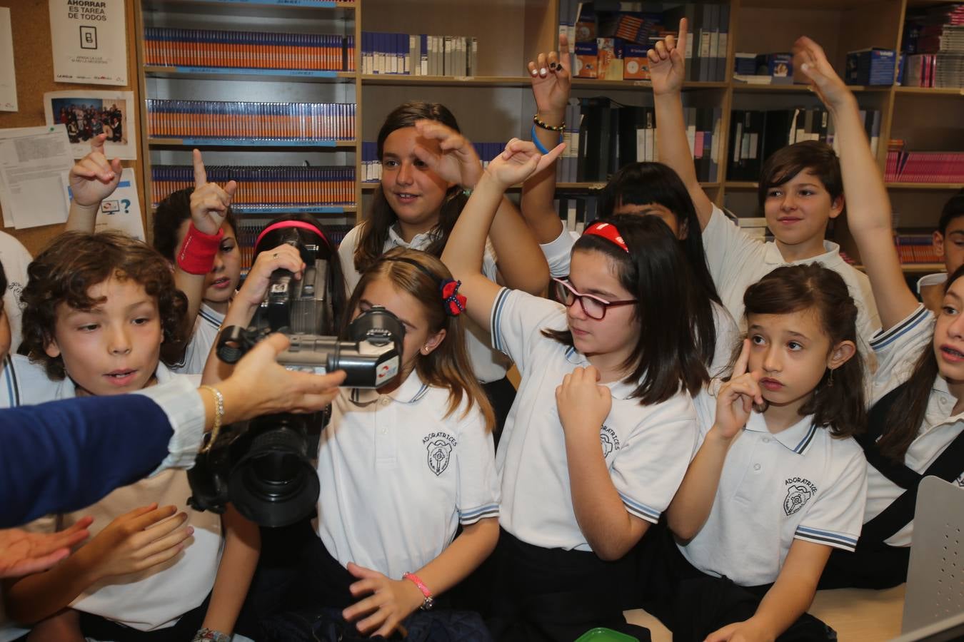 Los alumnos de 5º A del Colegio Adoratrices de Logroño visita la multimedia de Diario LA RIOJA