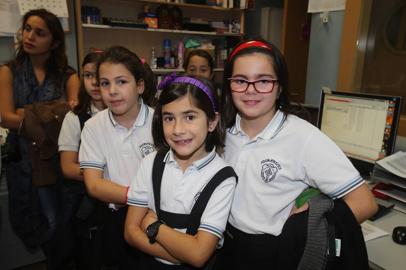 Los alumnos de 5º A del Colegio Adoratrices de Logroño visita la multimedia de Diario LA RIOJA