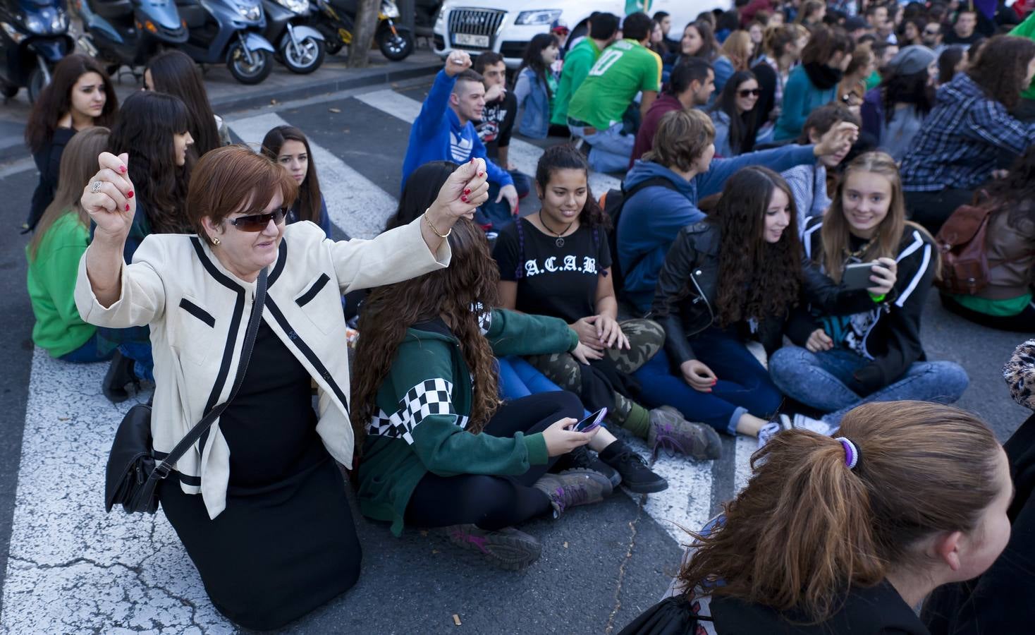 Protestas de mañana y comida en tupper