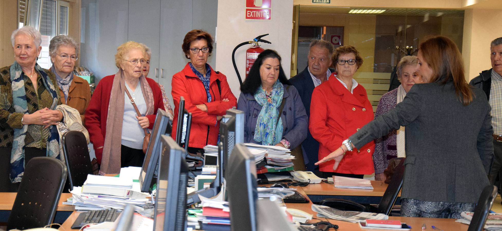 Los alumnos del programa &#039;Vida Sana&#039; visitan la multimedia de Diario LA RIOJA