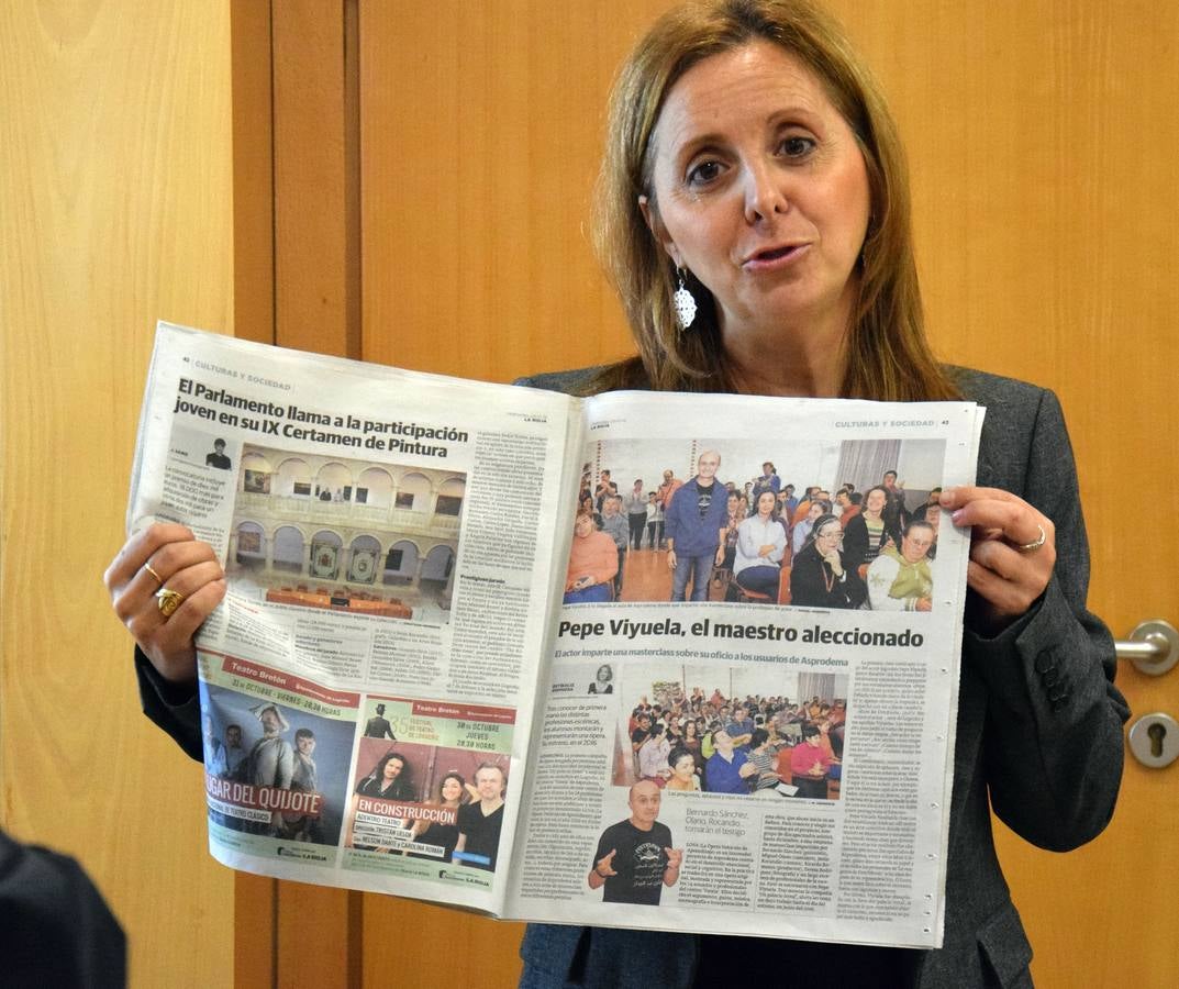 Los alumnos del programa &#039;Vida Sana&#039; visitan la multimedia de Diario LA RIOJA