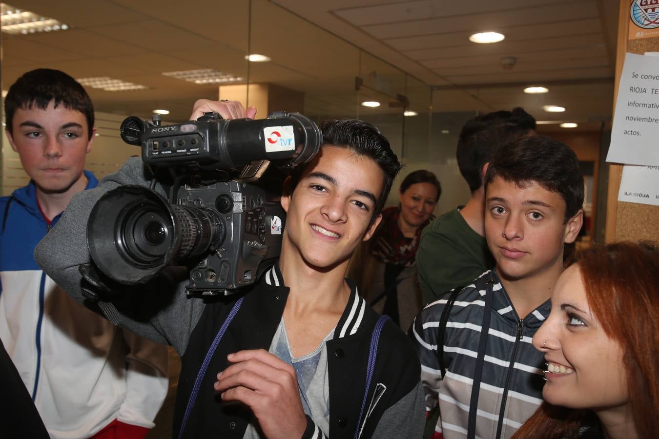 Alumnos del IES Tomás y Valiente de Fuenmayor visitan la Multimedia La Rioja