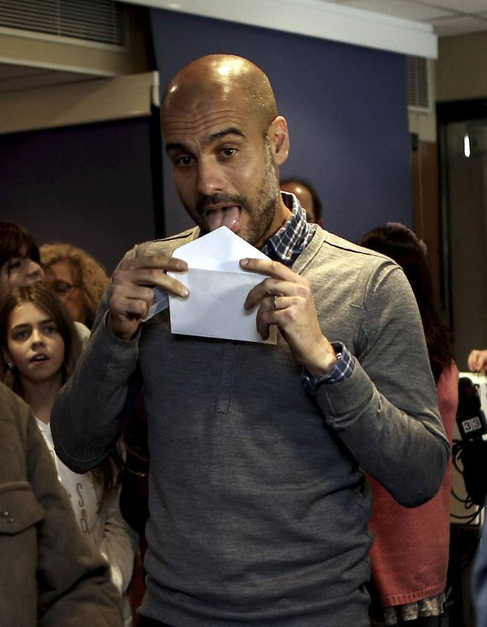 Pep Guardiola viajó desde Alemania para participar en la consulta.