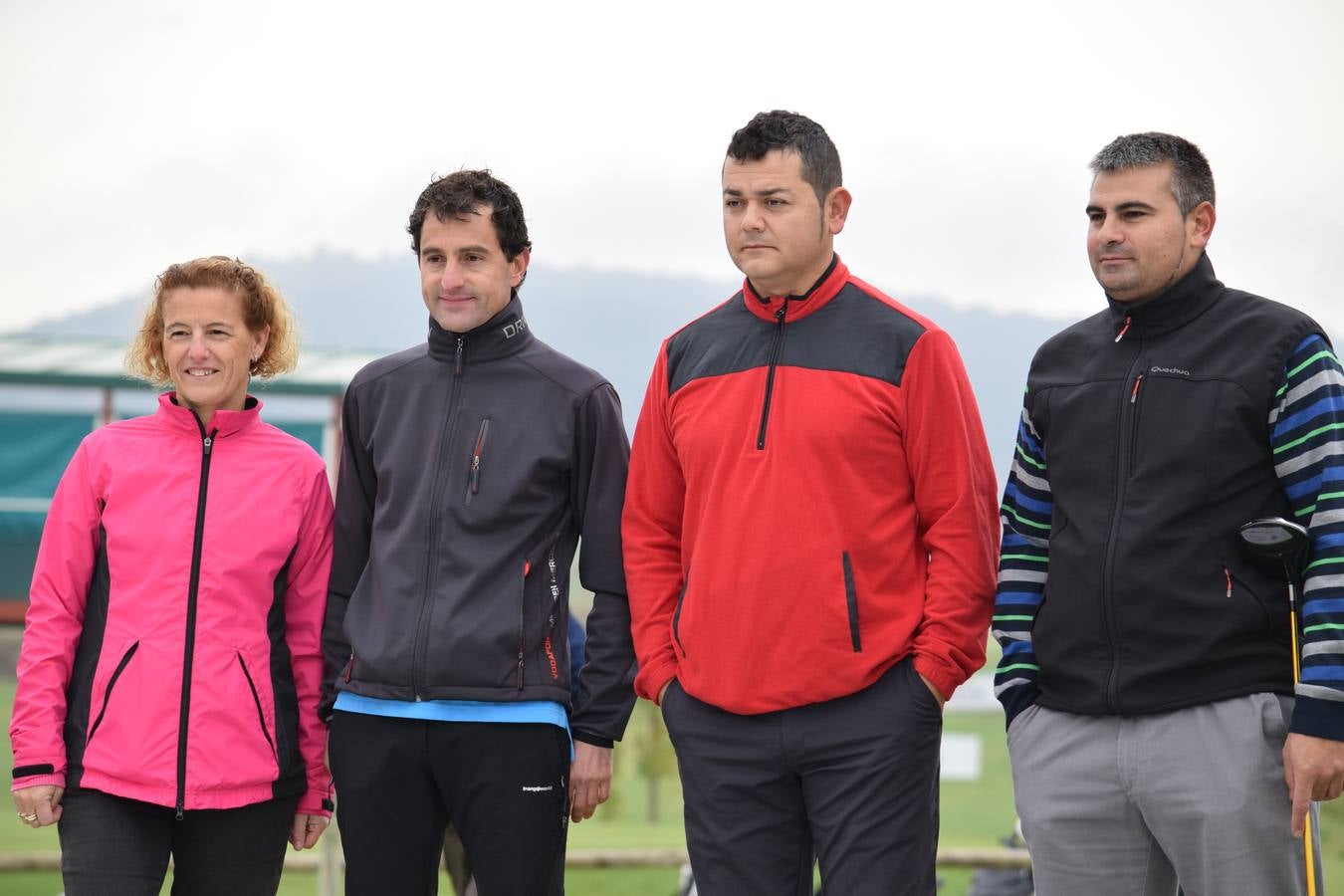 Jugadores en la final de la Liga de Golf y Vino