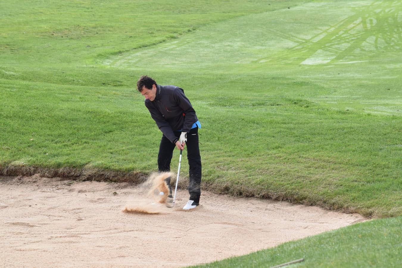 Jugadores en la final de la Liga de Golf y Vino