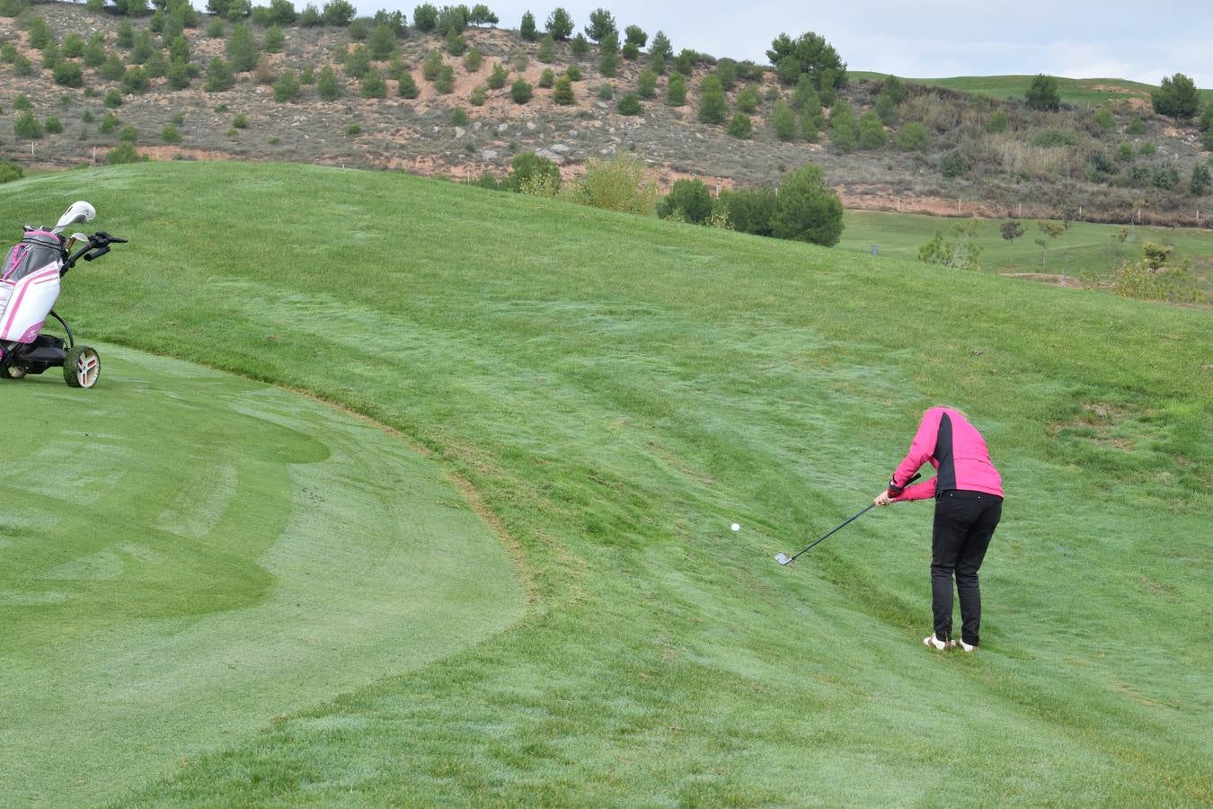 Jugadores en la final de la Liga de Golf y Vino