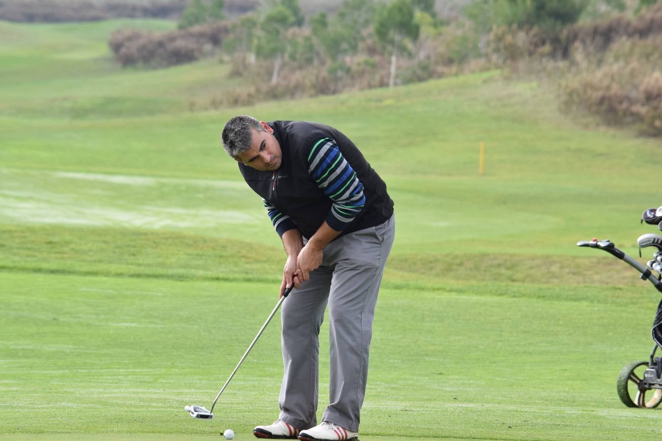 Jugadores en la final de la Liga de Golf y Vino