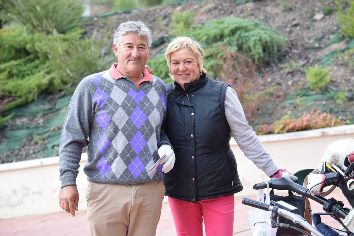 Jugadores en la final de la Liga de Golf y Vino