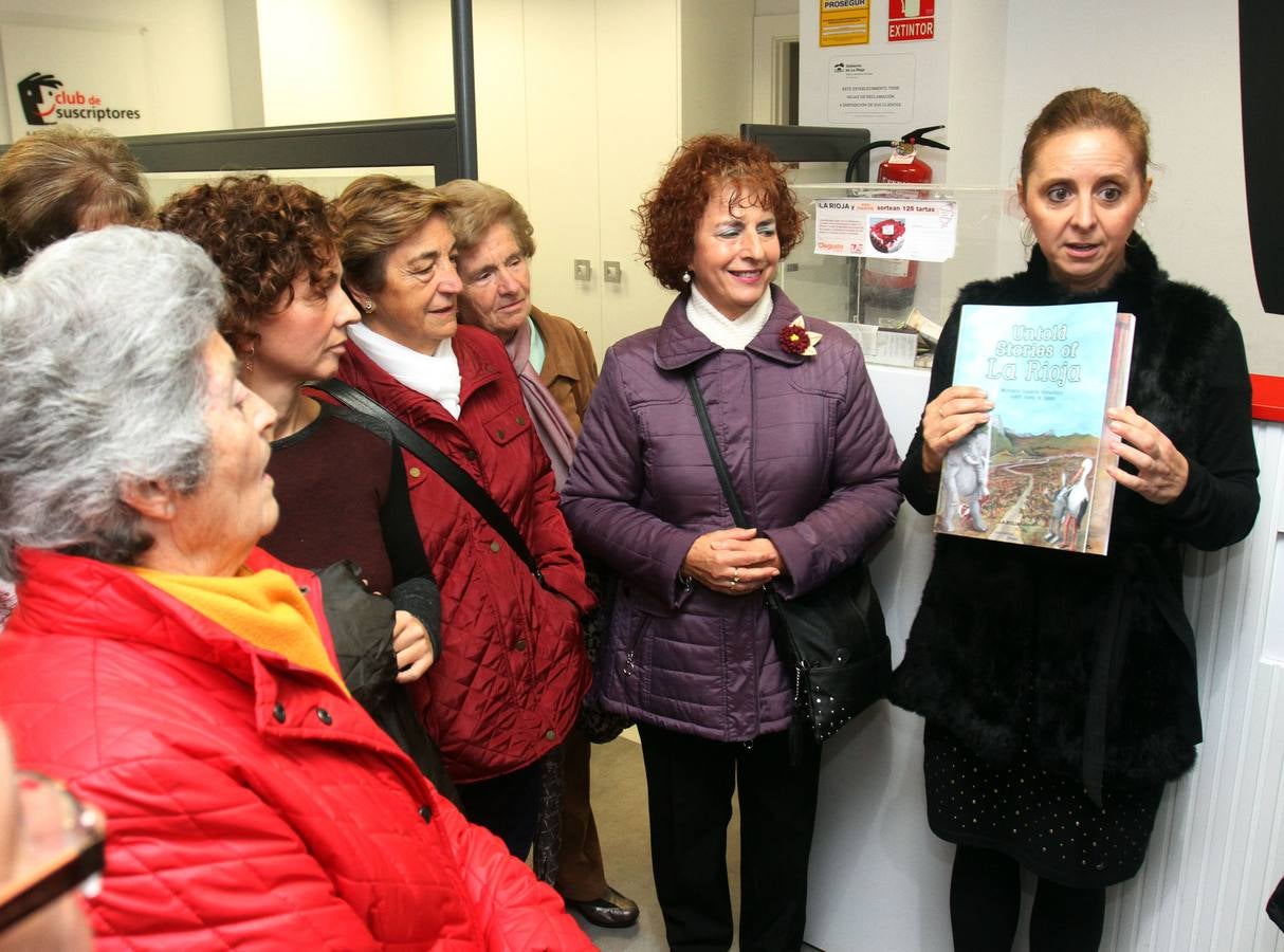 Visita a la multimedia de Diario LA RIOJA de un grupo del taller Vida Sana del Ayuntamiento de Logroño