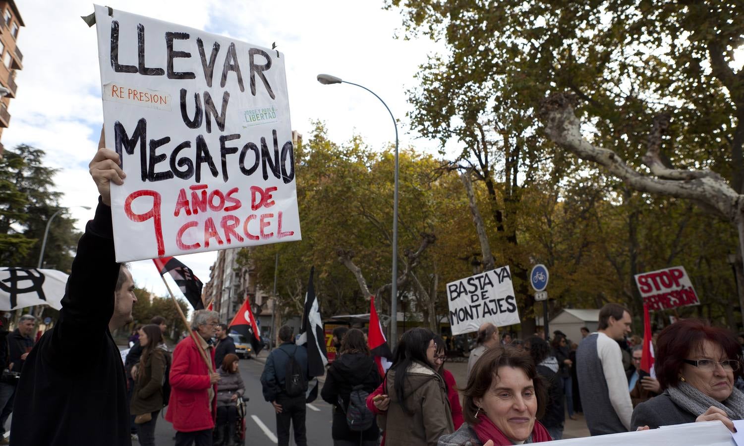 Manifestación en el segundo aniversario del 14N