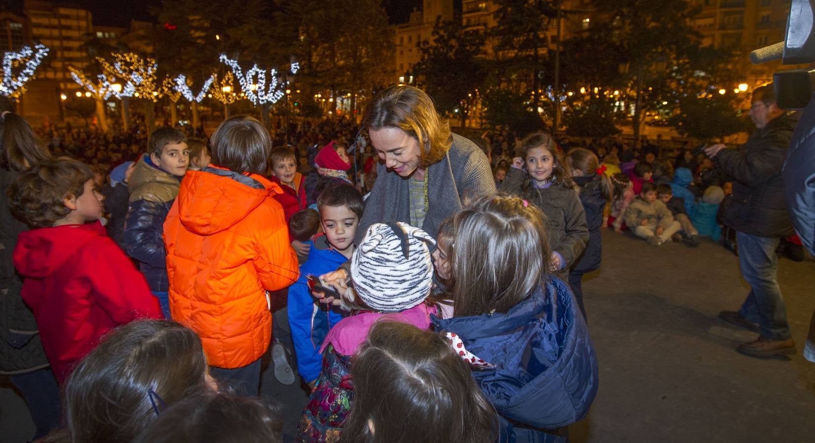 Logroño enciende su iluminación navideña