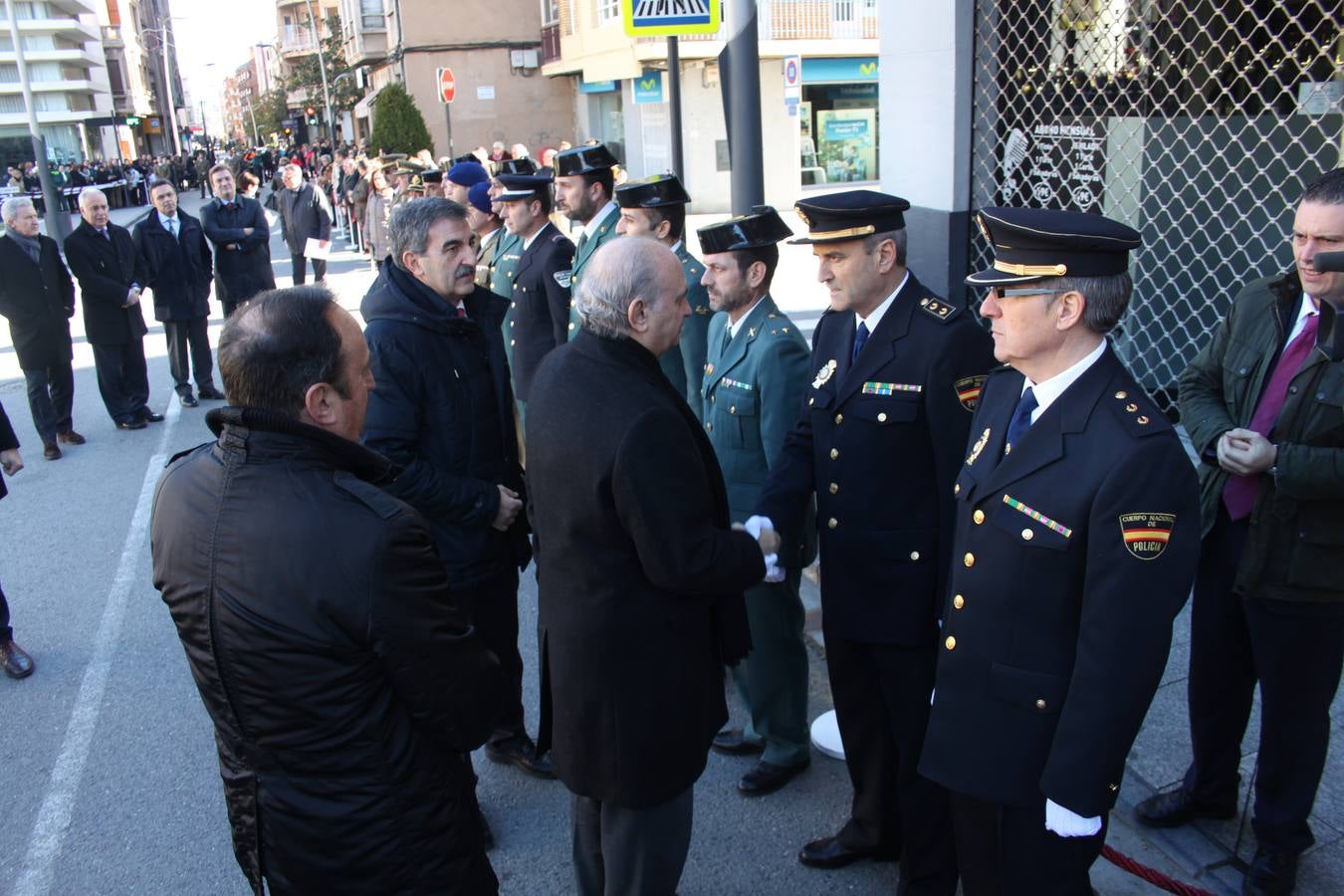 Homenaje a la bandera en Arnedo