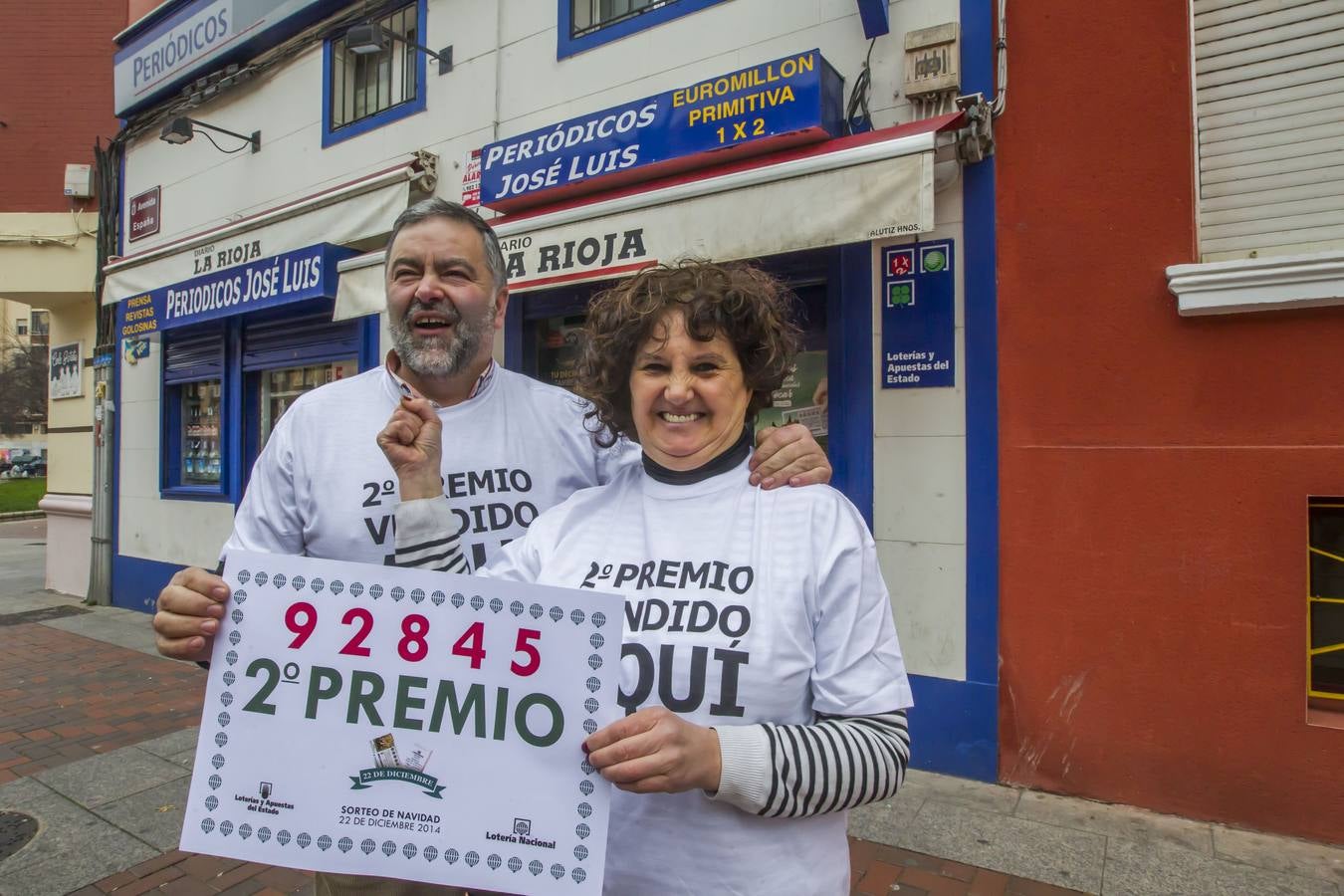 Logroño celebra el Gordo y el segundo premio
