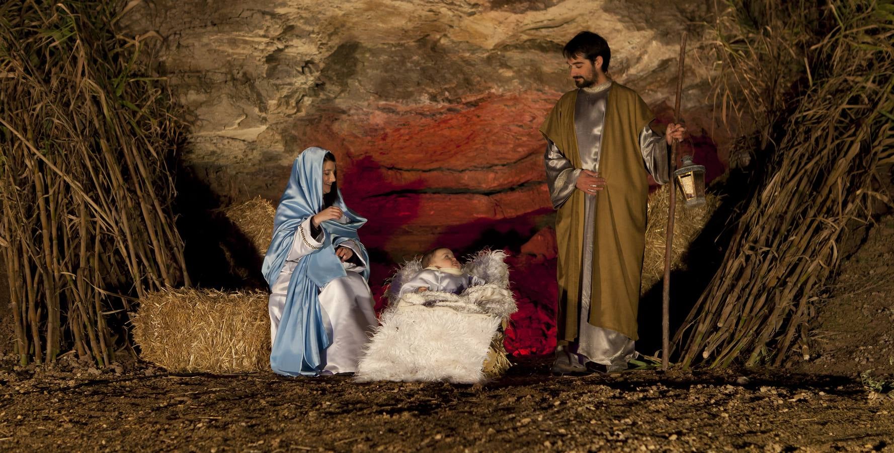 Representación del Belén viviente de Alcanadre