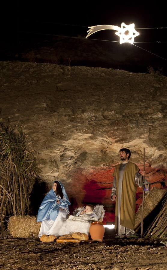 Representación del Belén viviente de Alcanadre