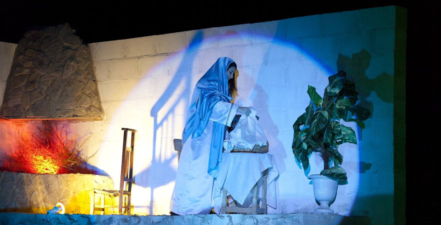 Representación del Belén viviente de Alcanadre