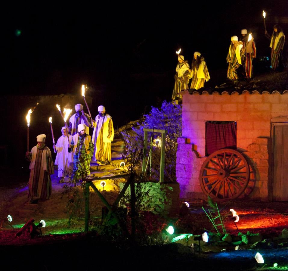 Representación del Belén viviente de Alcanadre