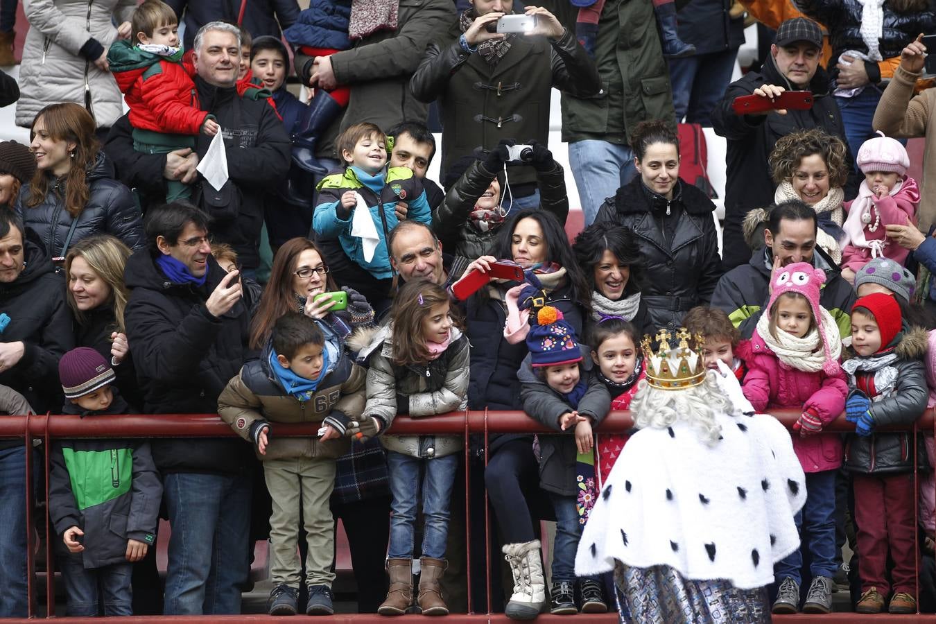 Los Reyes Magos llegan a Las Gaunas (I)