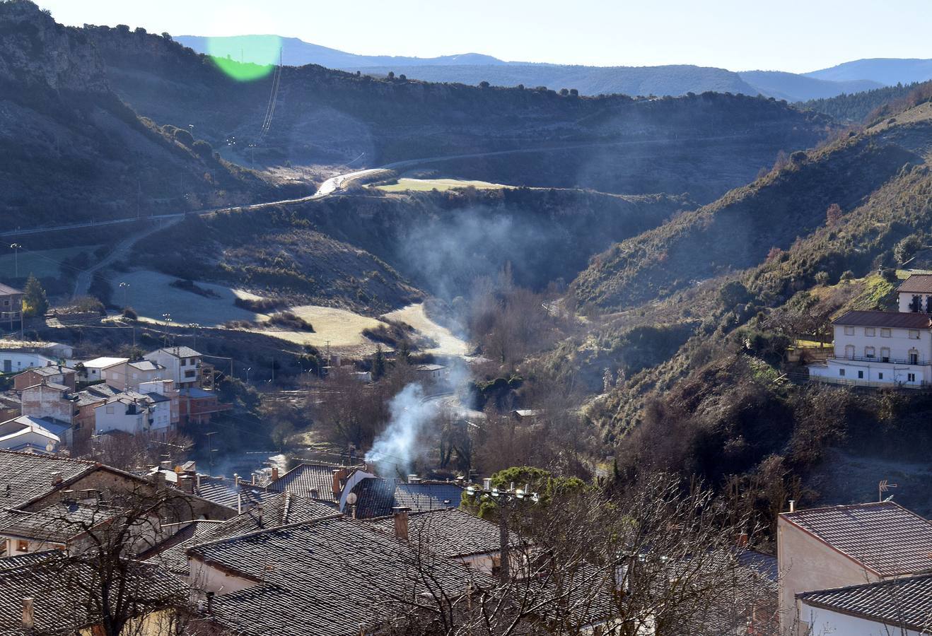 El hielo alcanza la sierra riojana