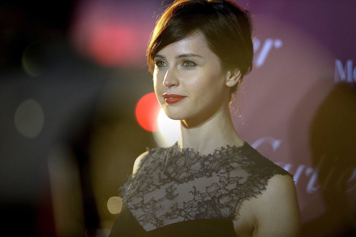 ACTRIZ-FELICITY JONES. La actriz aspira al Oscar por su trabajo en el biopic basado en la vida del científico Stephen Hawking 'La teoría del todo'.