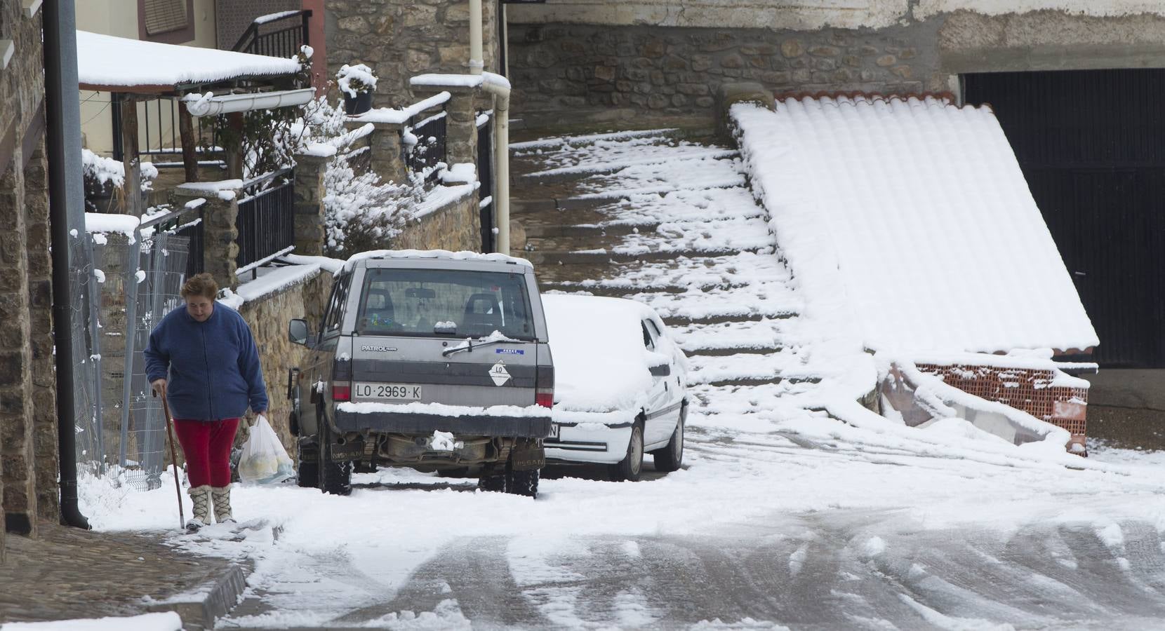 Nieve en la sierra riojana