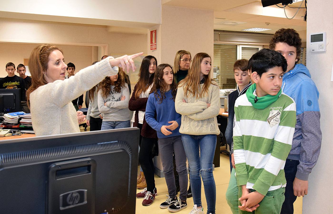 Los alumnos de 2º C de la ESO del Ies Sagasta visitan la multimedia de Diario LA RIOJA