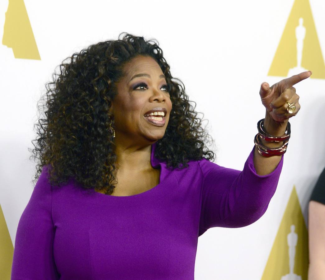 La presentadora y actriz Oprah Winfrey.