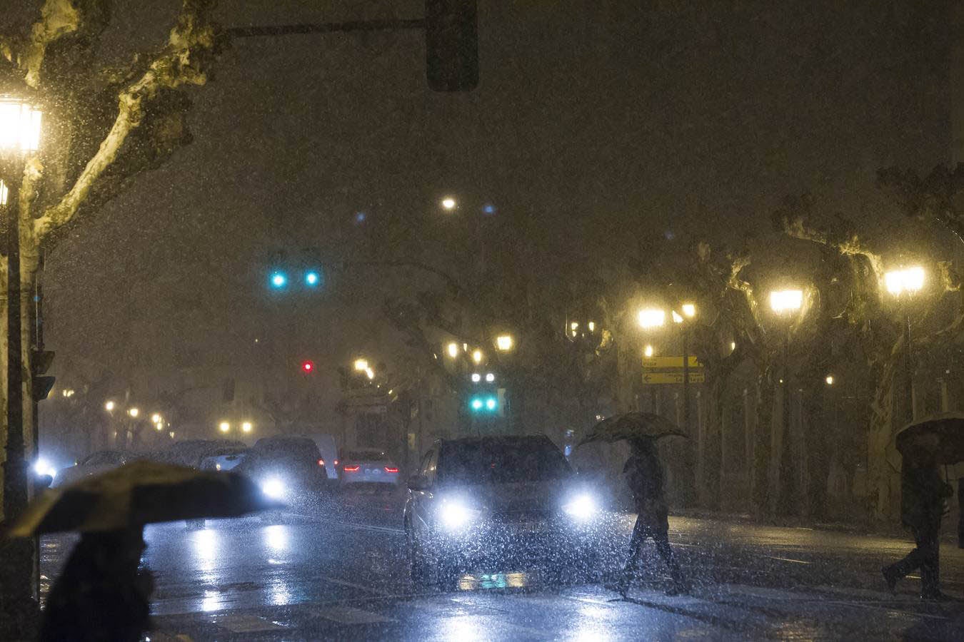 Logroño en blanco